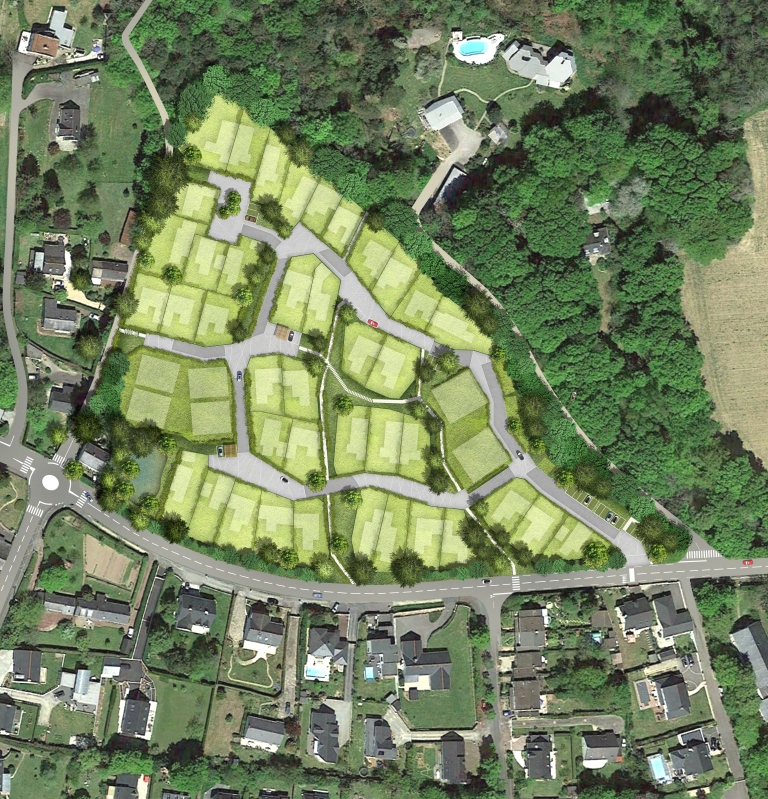 Plan du lotissement "la garenne" - Orvault (44)